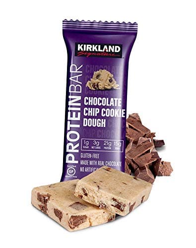 Bulk Pack Protein Bars (Kirkland Signature, Chocolate Chip Cookie Dough, 20-Pack) - nullg protein protein bars