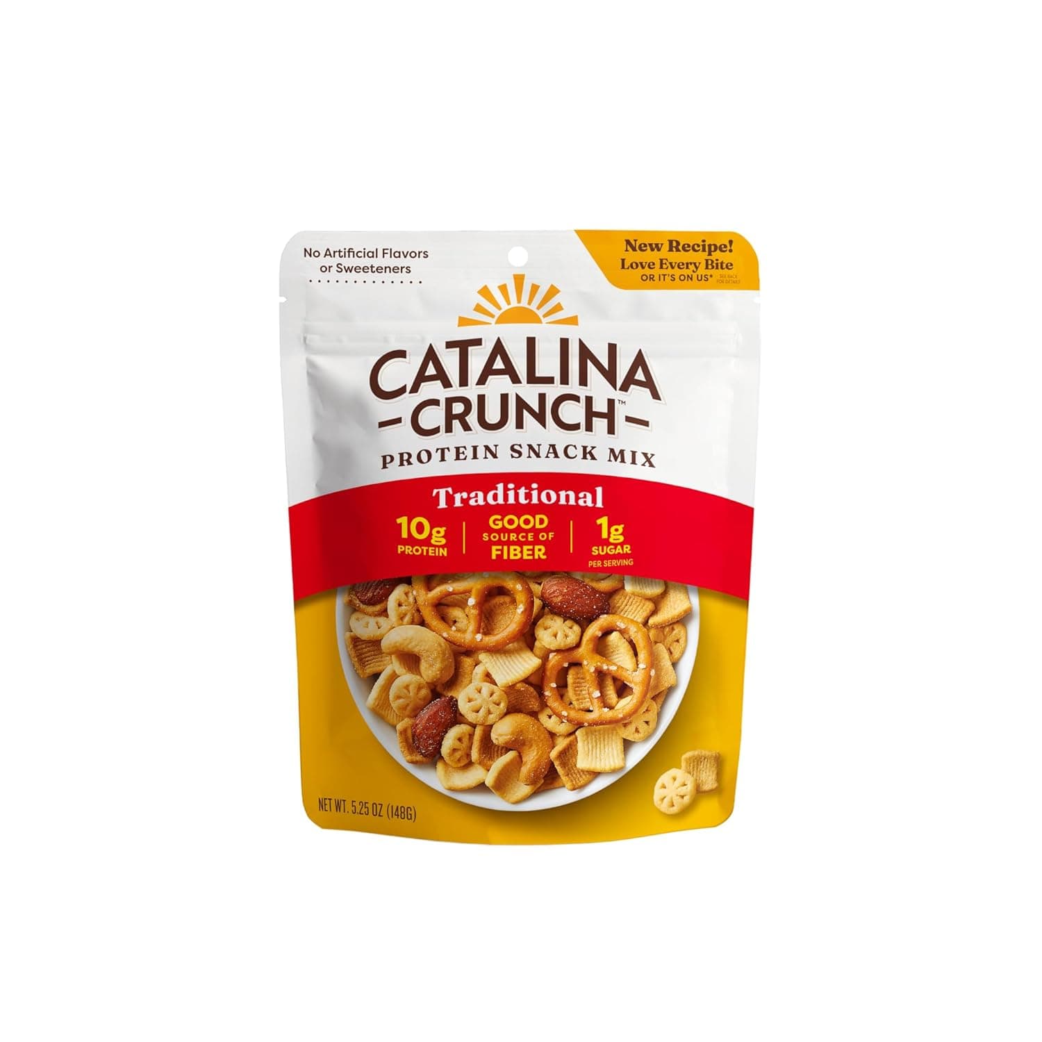 Catalina Crunch Protein Snack Mix - 10g Protein, 1g Sugar per Serving - Good Source of Fiber, Keto, Gluten Free - Creamy Ranch, 5.25 Ounce Bag (Pack of 1) - nullg protein protein bars