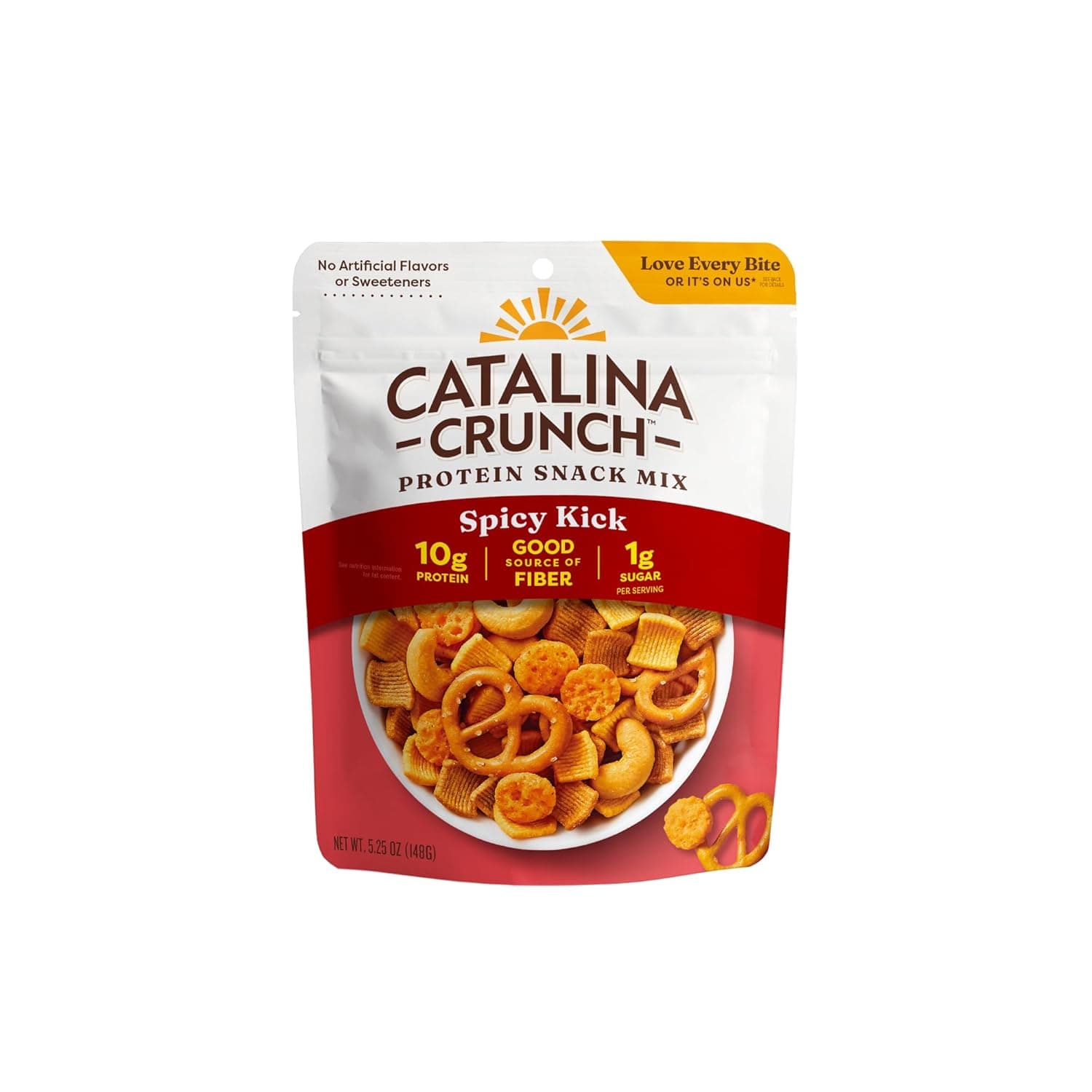 Catalina Crunch Protein Snack Mix with Cheese Crisps - 10g Protein, 1g Sugar per Serving - Good Source of Fiber, Keto, Gluten Free - Cheddar, 5.25 Ounce Bag (Pack of 1) - nullg protein protein chips