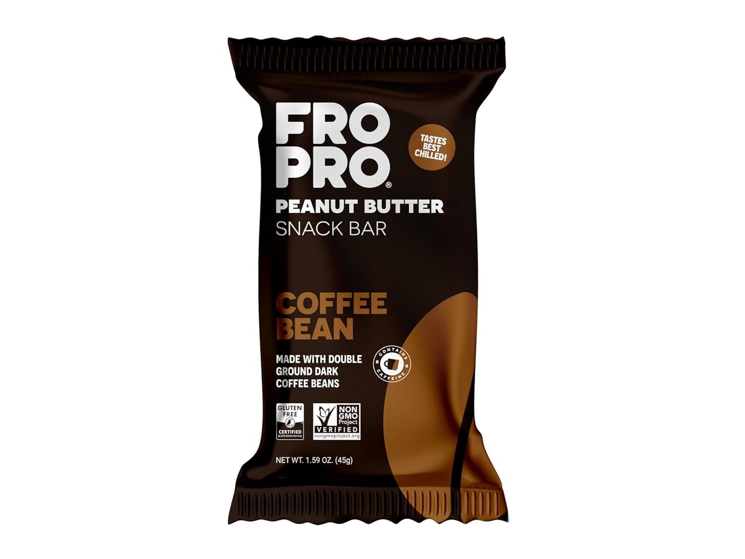 FROPRO Plant Protein Snack Bars - Plant Based Protein Bars, All-Natural, Gluten, Dairy, & Soy Free, High Protein Bars with Low Calories | Coffee, 12 Pack - nullg protein protein bars