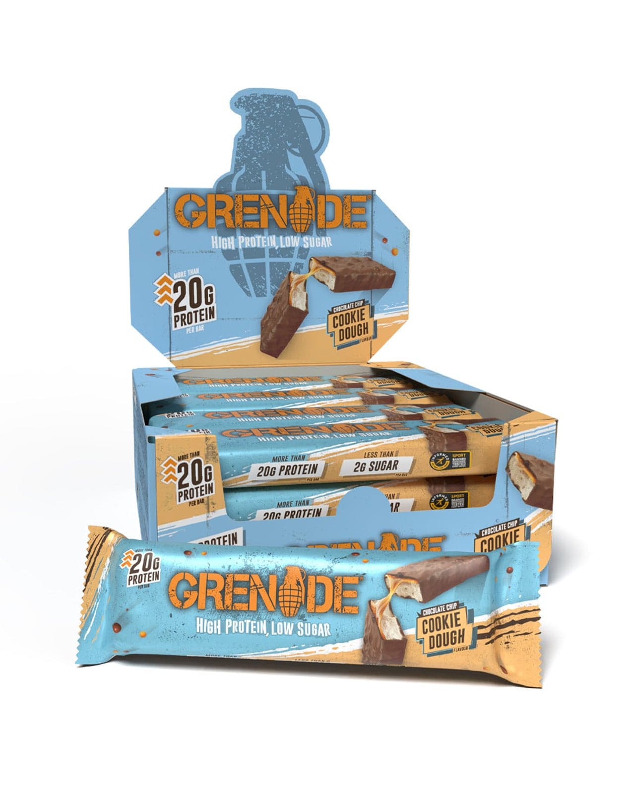 Grenade Carb Killa Chocolate Chip Cookie Dough by Grenade - 21g protein