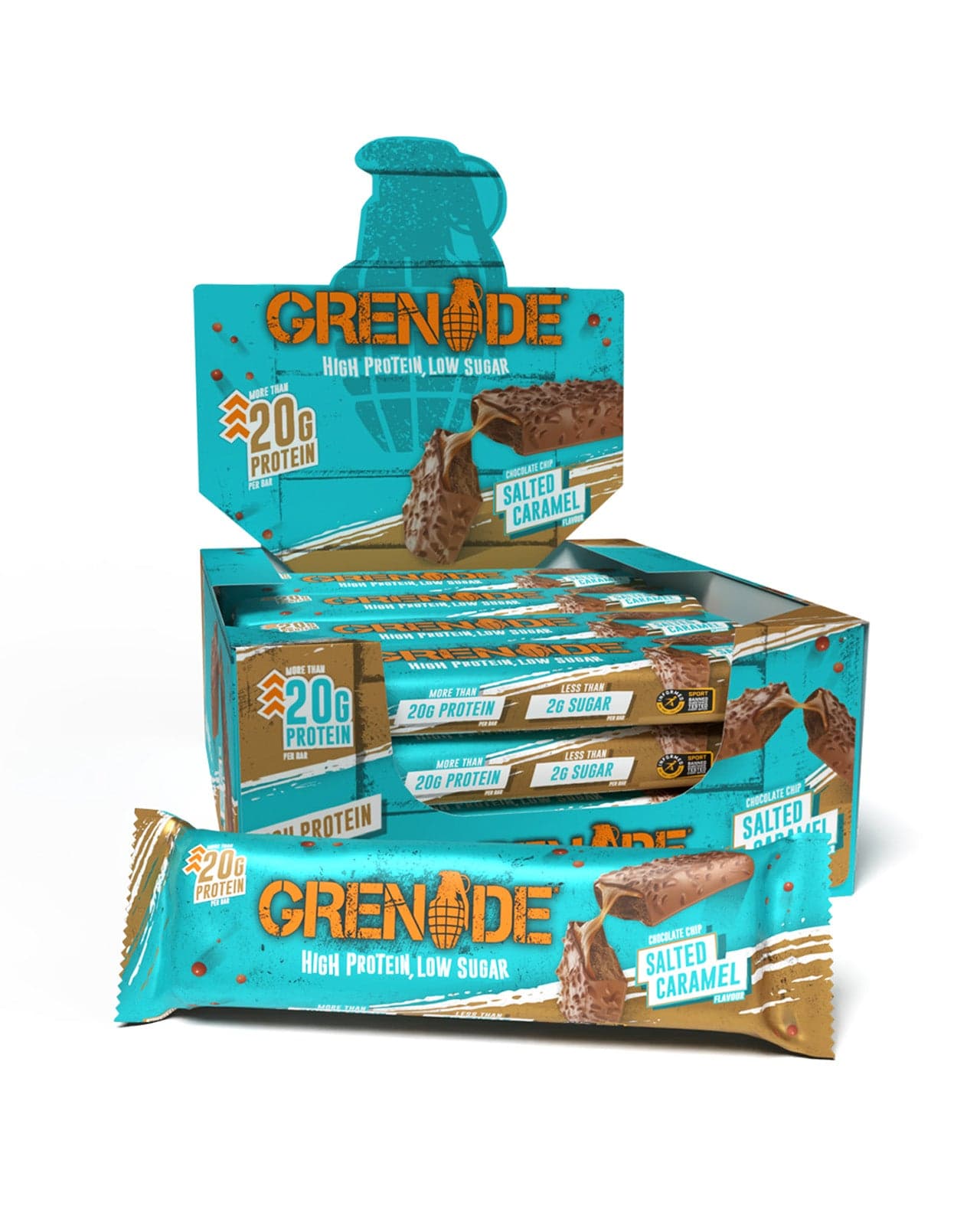 Grenade Carb Killa Chocolate Chip Salted Caramel - 21g protein protein bars