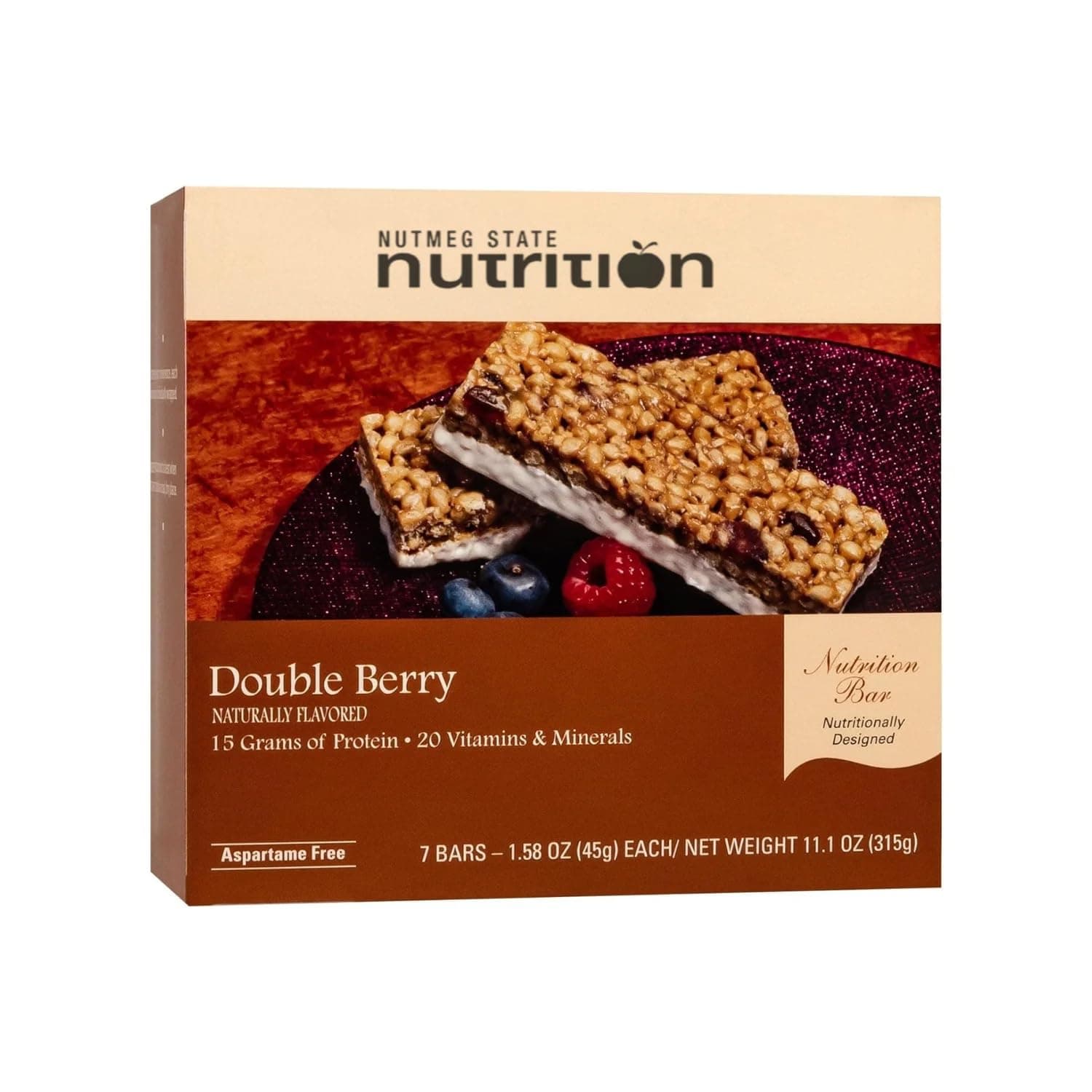 High Protein Snack and Meal Replacement Bar/Diet Bars - Double Berry (7ct) - Trans Fat Free, Aspartame Free, Kosher, High Fiber_AB。 by High - nullg protein