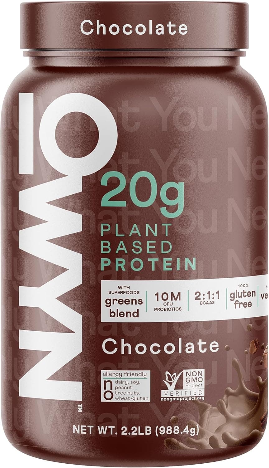 OWYN Only What You Need Chocolate Flavored Protein Powder, 20g Protein, 4g Sugar, 3g Fiber, Dairy Free, Plant Pased Protein Powder, 2LB - nullg protein protein bars