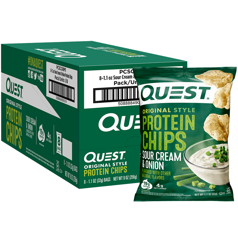 Quest Sour Cream & Onion Chips - 19g protein