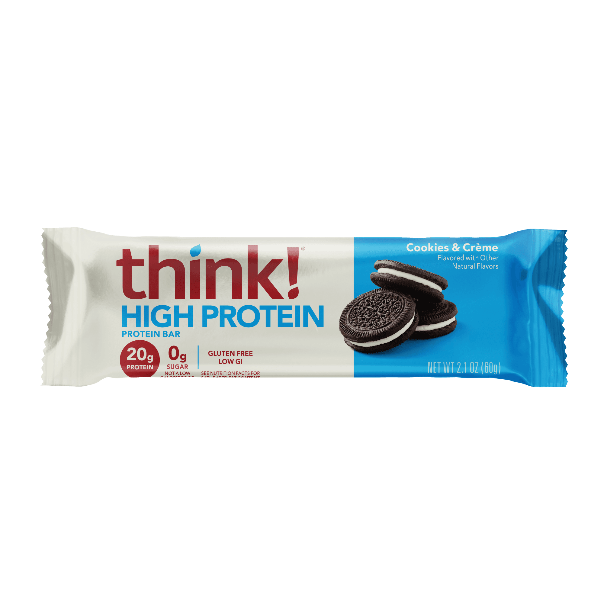 think! High Protein Bar, Cookies & Crème - 20g protein