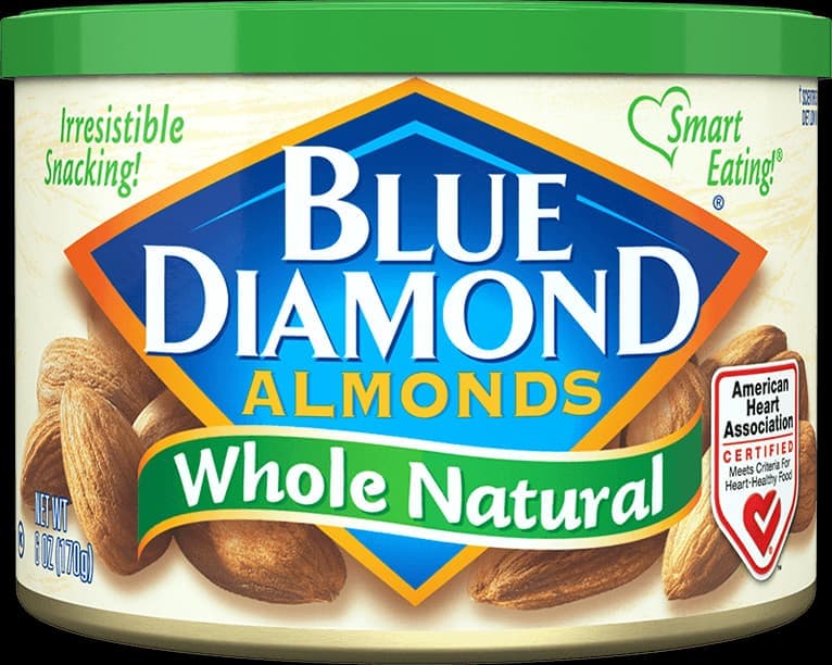 Whole Natural Almonds by Blue Diamond - 6g protein