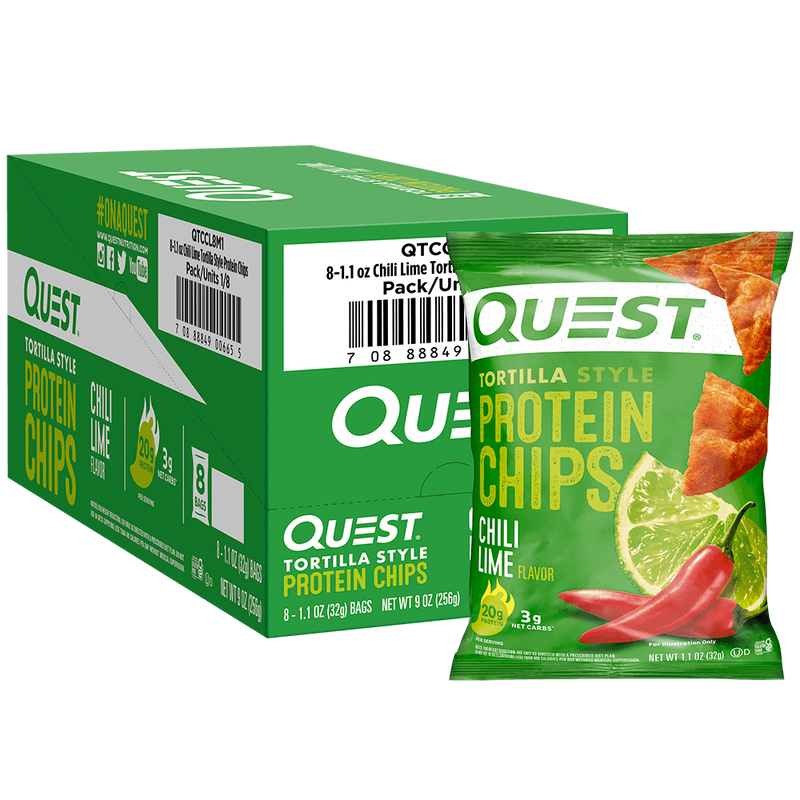 Quest Chili Lime Tortilla Chips by Quest Nutrition - 18g protein
