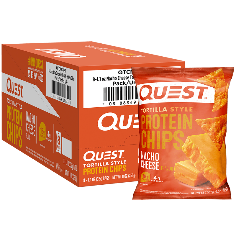 Quest Nacho Cheese Tortilla Chips by Quest Nutrition - 18g protein